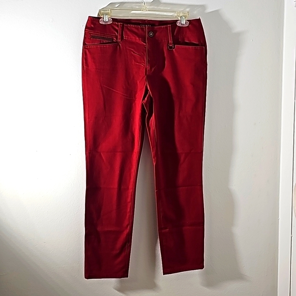 Ralph lauren women's red jeans. New with tags. Size 4P. Stretch fabric.